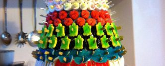 DIY, pyramide de bonbons aquatiques