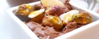 Mousse au chocolat, amande, pistache & miel