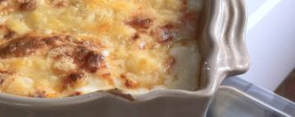 gratin de macaronis au beaufort et parmesan