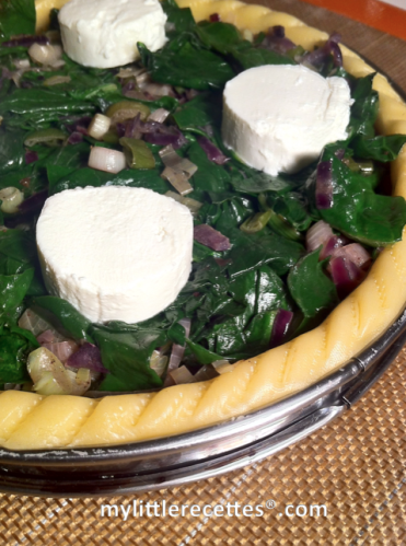 Tarte chèvre épinards frais