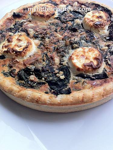 Tarte chèvre épinards frais