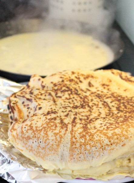 Pâte à crêpes crémeuse