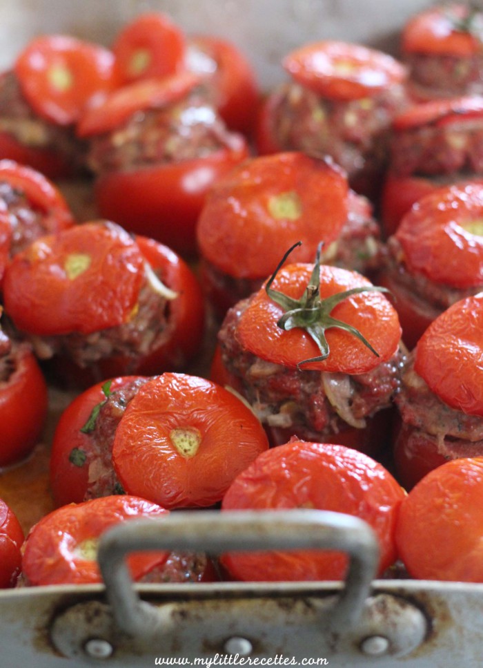 Mes tomates farcies à la viande de veau